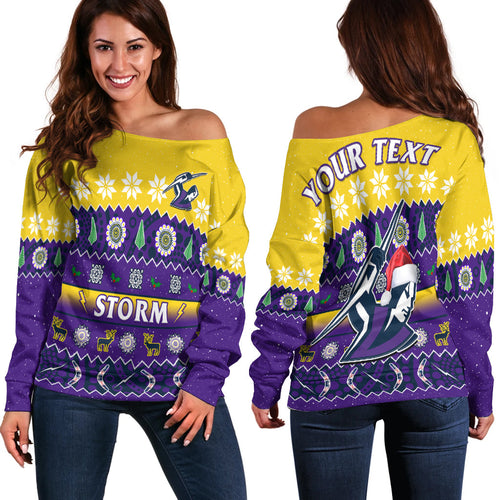 custom-personalised-melbourne-storm-christmas-off-shoulder-sweater-aboriginal-art-merry-xmas