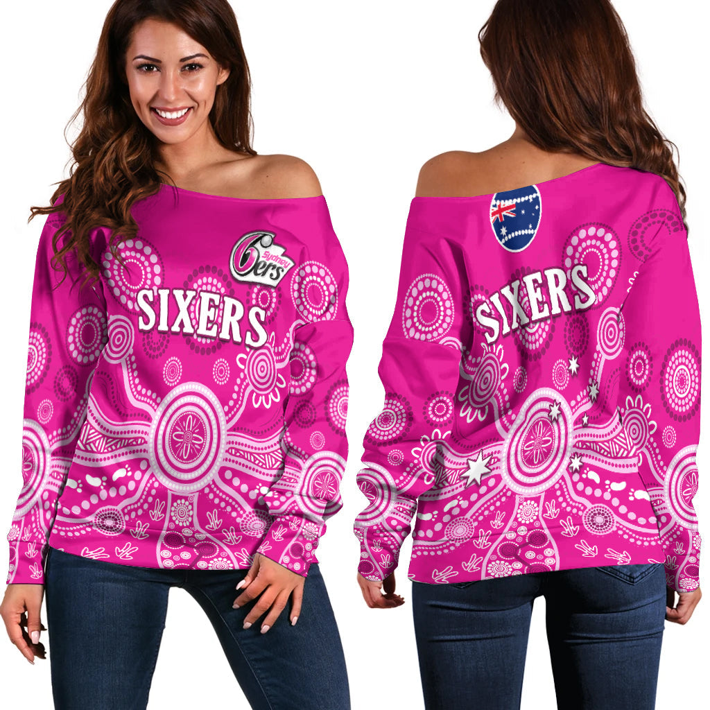 sydney-sixers-off-shoulder-sweater-cricket-indigenous-australian-art-ver02