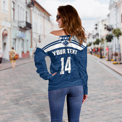 custom-text-and-number-cats-football-off-shoulder-sweater-geelong-est-1859-aboriginal-art