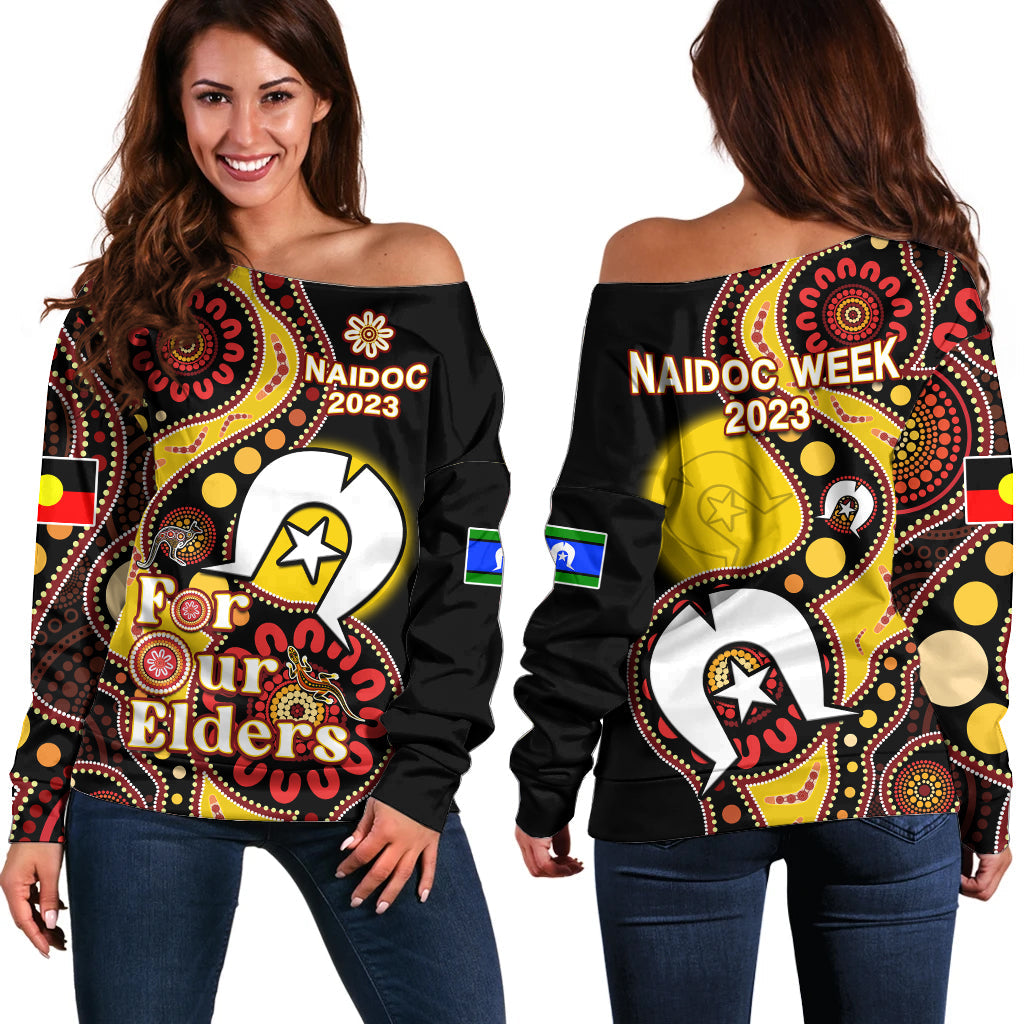 australia-naidoc-week-2023-off-shoulder-sweater-indigenous-for-our-elders