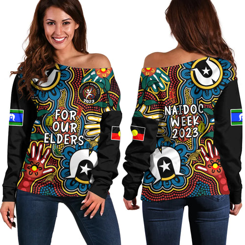 australia-naidoc-week-2023-off-shoulder-sweater-for-our-elders-indigenous