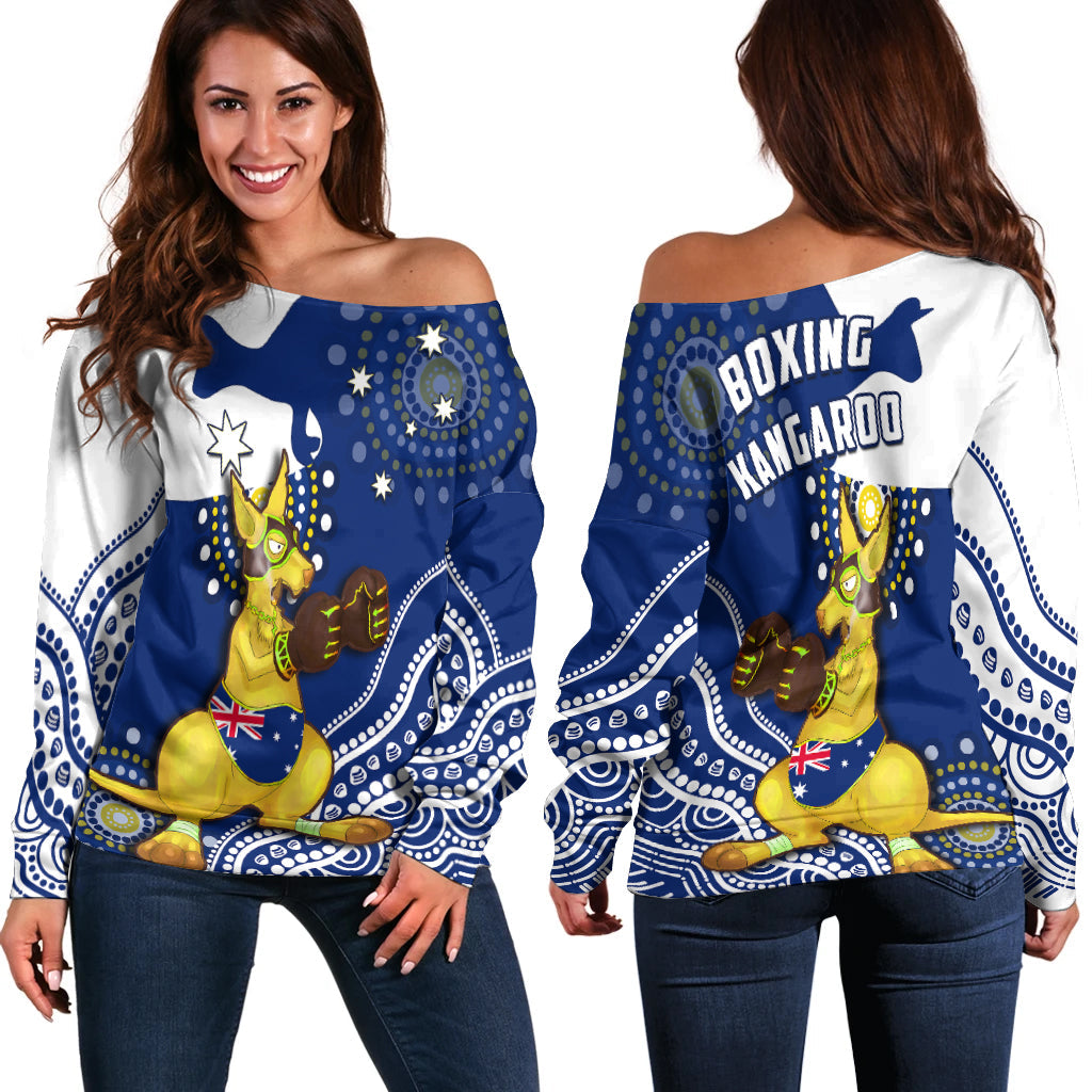 australia-off-shoulder-sweater-boxing-kangaroo-indigenous-flag-color-art