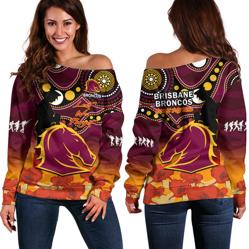 brisbane-broncos-rugby-anzac-2023-off-shoulder-sweater-aboriginal-mix-poppy-lest-we-forget