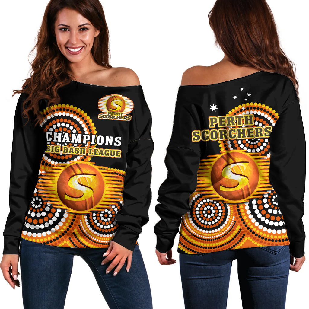 perth-scorchers-cricket-off-shoulder-sweater-champions-bbl12-proud-indigenous-art