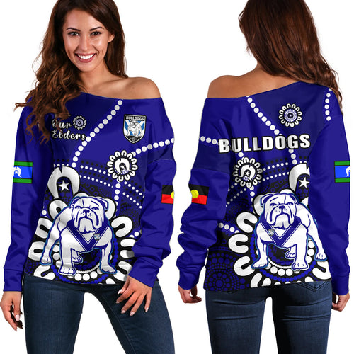 bulldogs-rugby-naidoc-2023-off-shoulder-sweater-for-our-elders-aboriginal