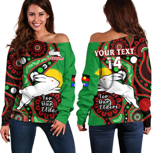 custom-text-and-number-rabbitohs-rugby-naidoc-2023-off-shoulder-sweater-for-our-elders-aboriginal