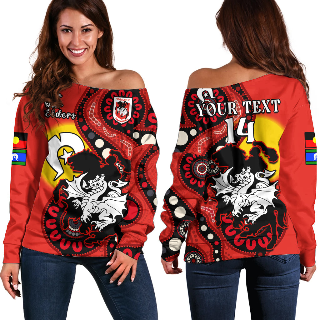 custom-text-and-number-dragons-rugby-naidoc-2023-off-shoulder-sweater-for-our-elders-aboriginal