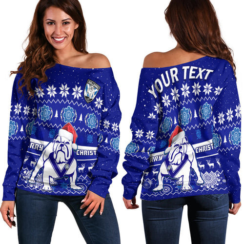 custom-personalised-bulldogs-rugby-christmas-off-shoulder-sweater-berries-merry-xmas-aboriginal-art