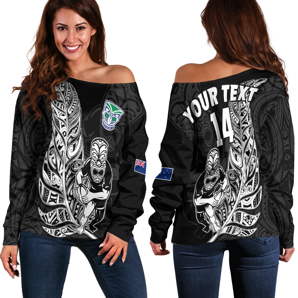 custom-text-and-number-new-zealand-tiki-rugby-off-shoulder-sweater-nz-warriors-fern-maori-style