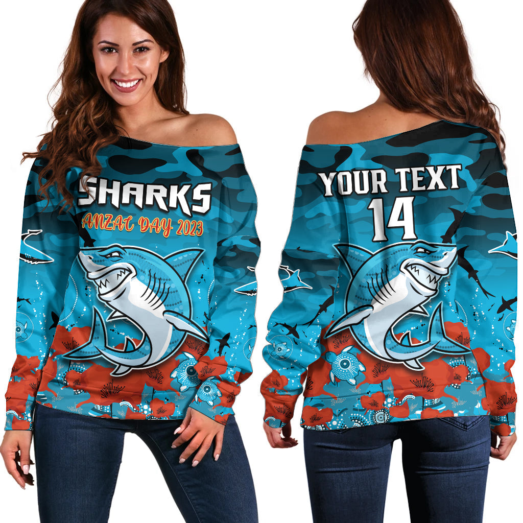 custom-text-and-number-sharks-anzac-2023-off-shoulder-sweater-camouflage-poppy-mix-aboriginal