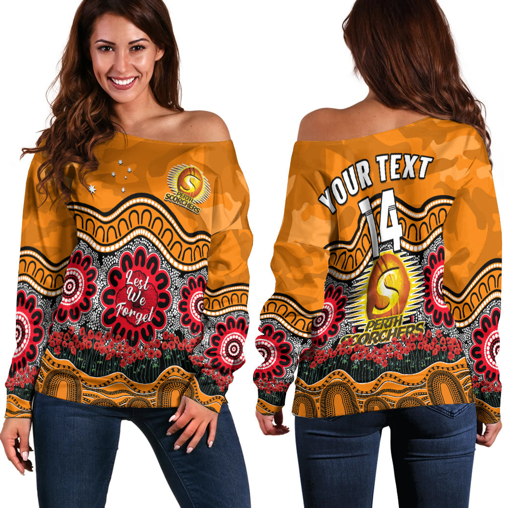 custom-text-and-number-perth-scorchers-cricket-anzac-off-shoulder-sweater-poppy-aboriginal-camouflage