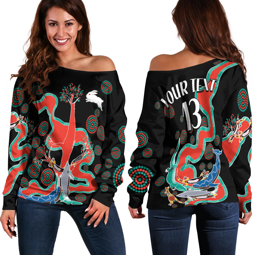 custom-text-and-number-rabbitohs-off-shoulder-sweater-go-the-bunnies-aboriginal