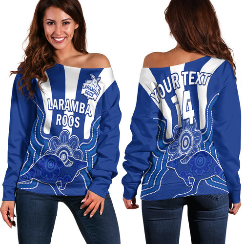 custom-text-and-number-laramba-football-off-shoulder-sweater-roos-aboriginal-art