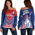 bulldogs-football-off-shoulder-sweater-western-doggies-aboriginal-art
