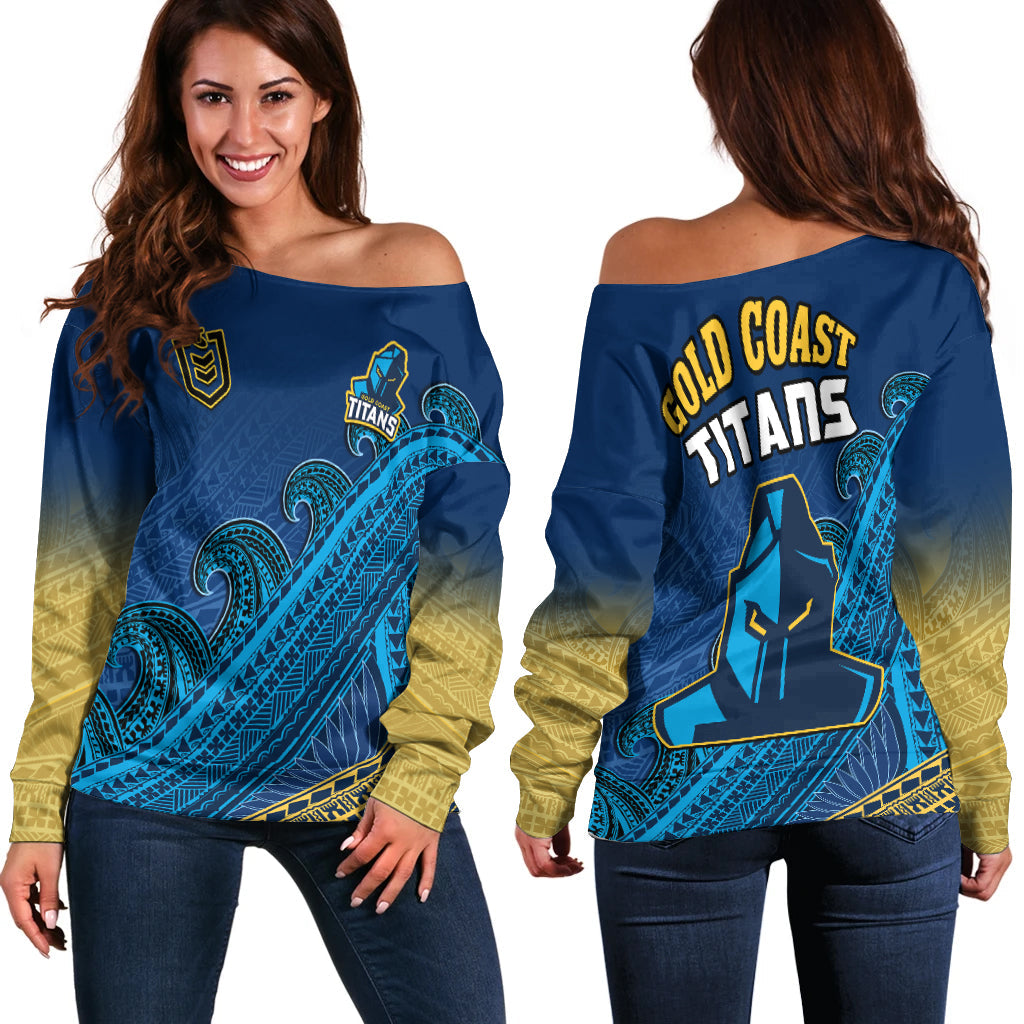 gold-coast-titans-rugby-off-shoulder-sweater-pasifika-gradient-polynesian-pattern
