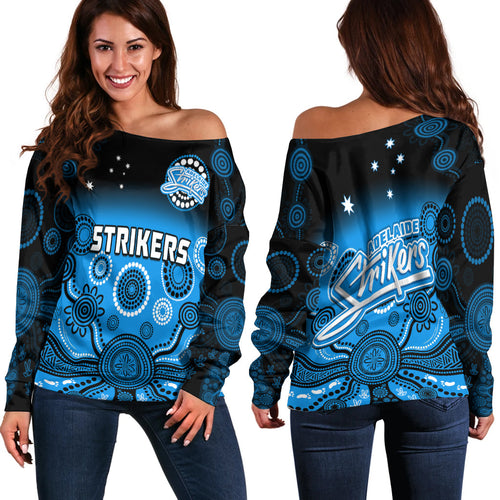 adelaide-strikers-off-shoulder-sweater-gradient-aboriginal-dot-painting