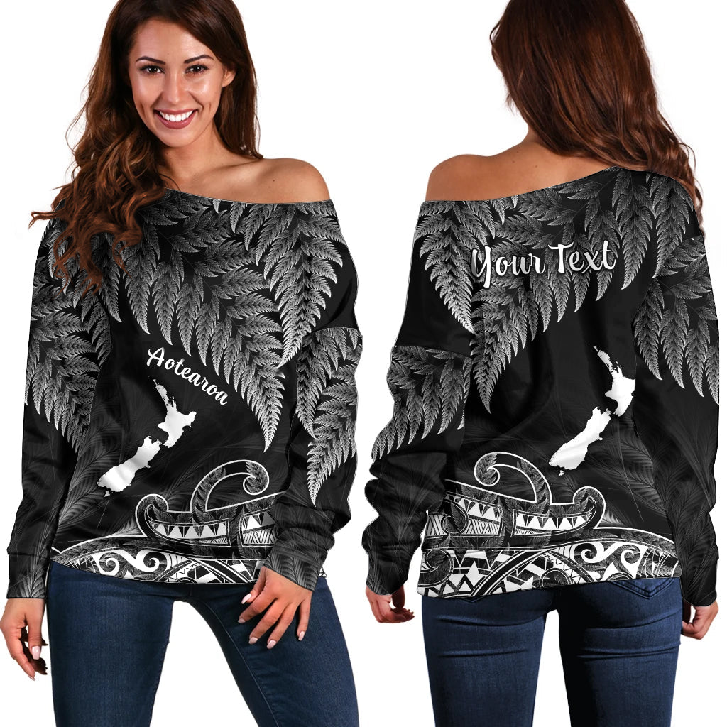 custom-personalised-new-zealand-silver-fern-off-shoulder-sweater-aotearoa-map-maori