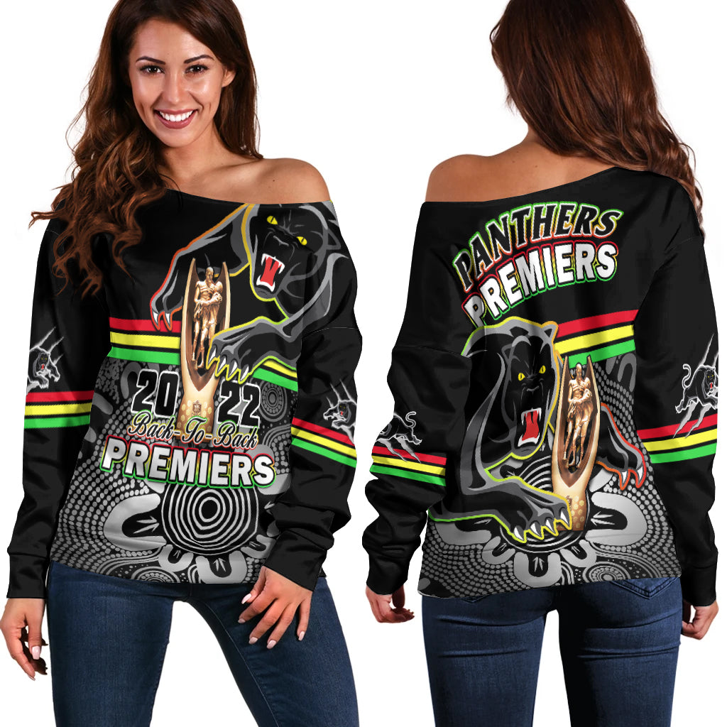 panthers-rugby-off-shoulder-sweater-pennies-premiers-2022-back-to-back-indigenous-original