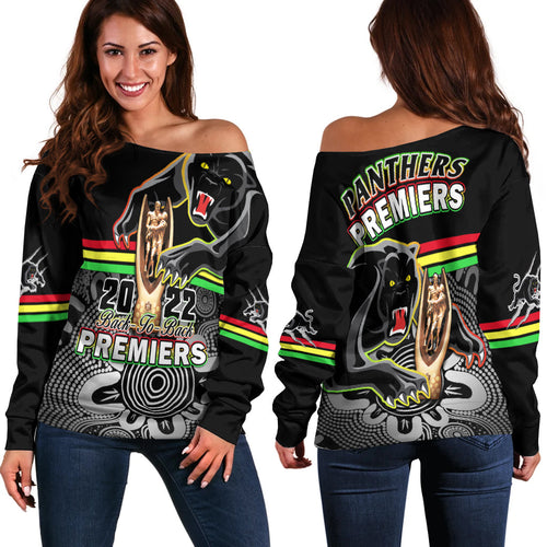 panthers-rugby-off-shoulder-sweater-pennies-premiers-2022-back-to-back-indigenous-original