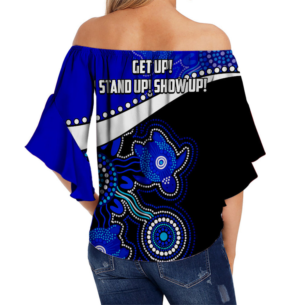 naidoc-week-2022-off-shoulder-waist-wrap-top-torres-strait-islander-version-blue-aboriginal-turtles