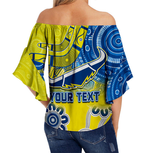 custom-personalised-cowboys-rugby-off-shoulder-waist-wrap-top-aboriginal-boomerang-go-premiers-north-queensland