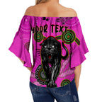 custom-personalised-panthers-off-shoulder-waist-wrap-top-aboriginal-with-lizard