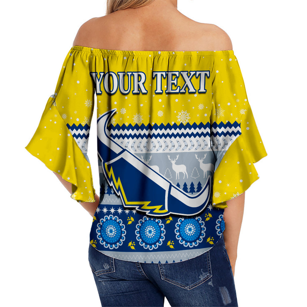 custom-personalised-cowboys-aboriginal-off-shoulder-waist-wrap-top-christmas-north-queensland