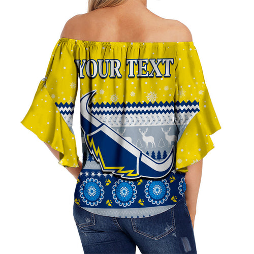 custom-personalised-cowboys-aboriginal-off-shoulder-waist-wrap-top-christmas-north-queensland