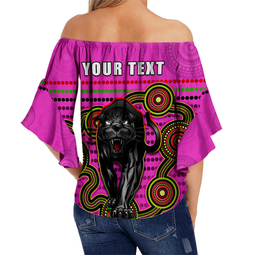 custom-personalised-panthers-indigenous-off-shoulder-waist-wrap-top-version-pink-alternate