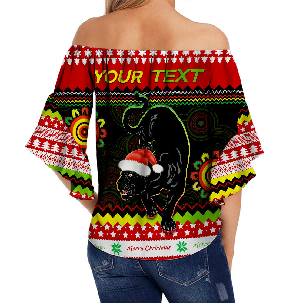 custom-personalised-panthers-christmas-off-shoulder-waist-wrap-top-penrith-snow-mix-indigenous
