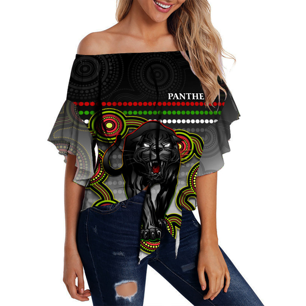 custom-personalised-panthers-indigenous-off-shoulder-waist-wrap-top-version-white-alternate