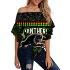 custom-personalised-panthers-off-shoulder-waist-wrap-top-premiers-2022-aboriginal