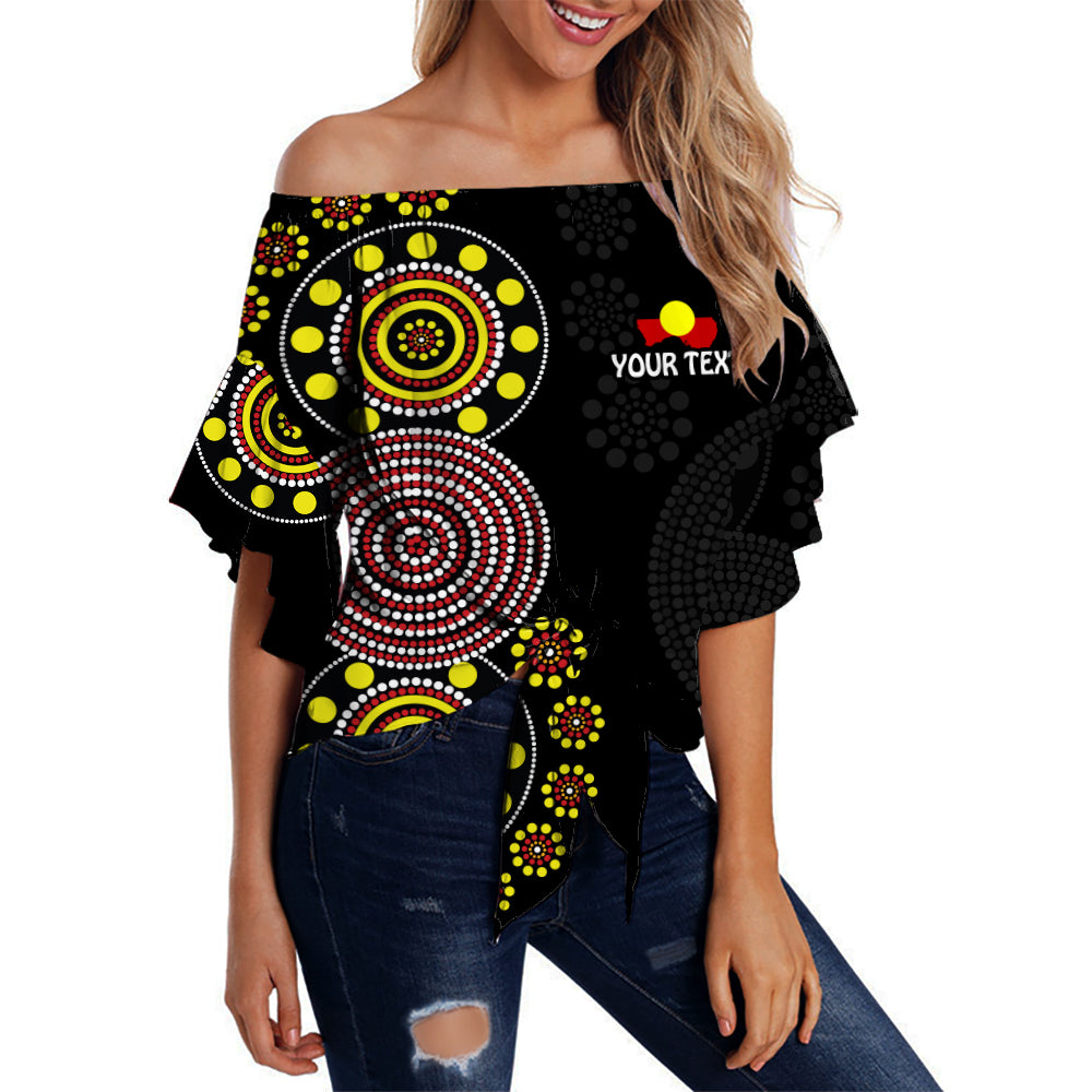 custom-personalised-naidoc-week-2022-off-shoulder-waist-wrap-top-version-aboriginal-dot-get-up