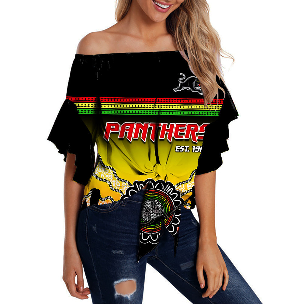custom-personalised-panthers-off-shoulder-waist-wrap-top-go-the-mighty-penrith-aboriginal