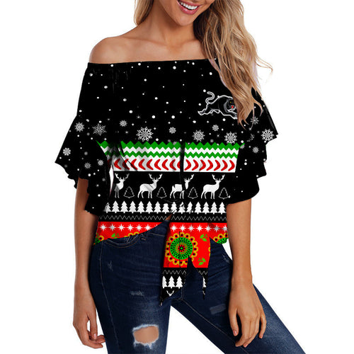 custom-personalised-panthers-off-shoulder-waist-wrap-top-penrith-christmas-the-riff