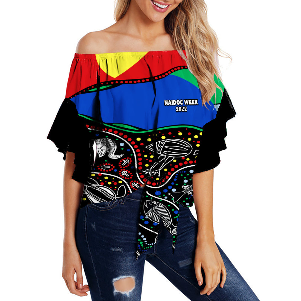custom-personalised-naidoc-week-2022-off-shoulder-sweater-national-aborigines-and-torres-strait-islander-animals-aboriginal