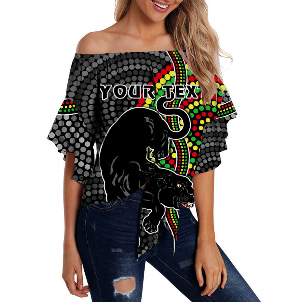 custom-personalised-panthers-off-shoulder-waist-wrap-top-simple-wild-indigenous