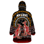 custom-personalised-australia-valentine-wearable-blanket-hoodie-aboriginal-couple-kangaroos-my-love