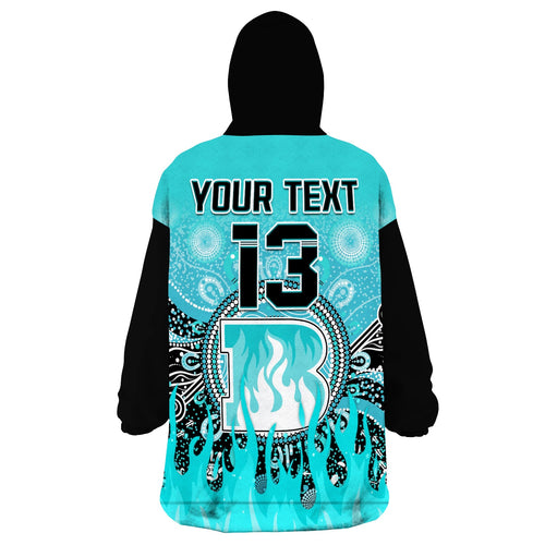 custom-text-and-number-brisbane-heat-wearable-blanket-hoodie-aboriginal-dot-fire-australia-cricket