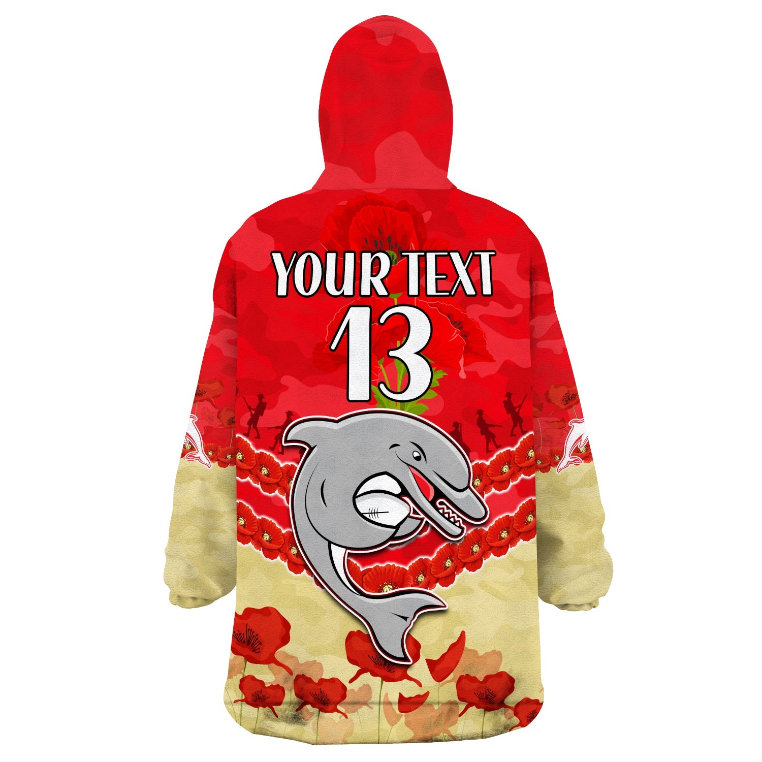 custom-text-and-number-dolphins-rugby-wearable-blanket-hoodie-anzac-day-lest-we-forget