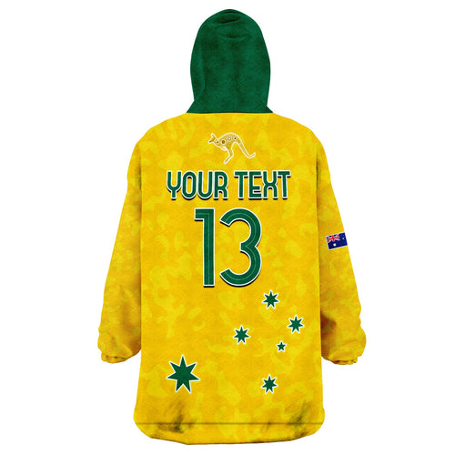 custom-text-and-number-australia-soccer-wearable-blanket-hoodie-world-cup-football-2022-socceroos-with-kangaroos