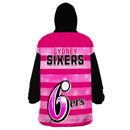 sydney-sixers-cricket-wearable-blanket-hoodie-galaxy-star-simple-ver02