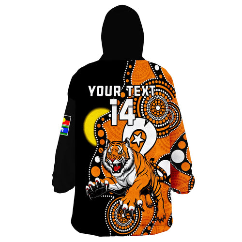 custom-text-and-number-wests-tigers-rugby-naidoc-2023-wearable-blanket-hoodie-for-our-elders-indigenous-art