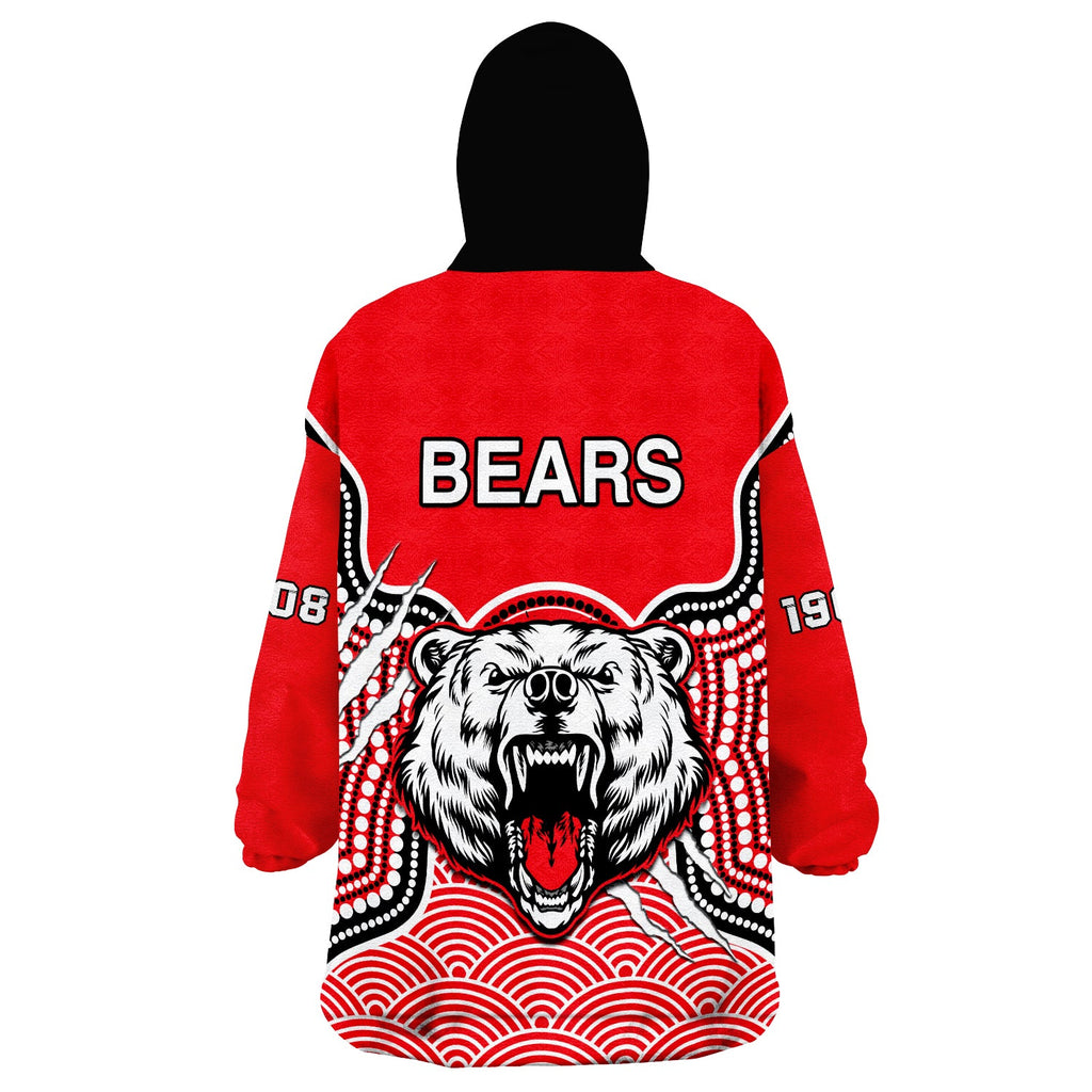 north-sydney-rugby-wearable-blanket-hoodie-bears-1908-indigenous-pattern