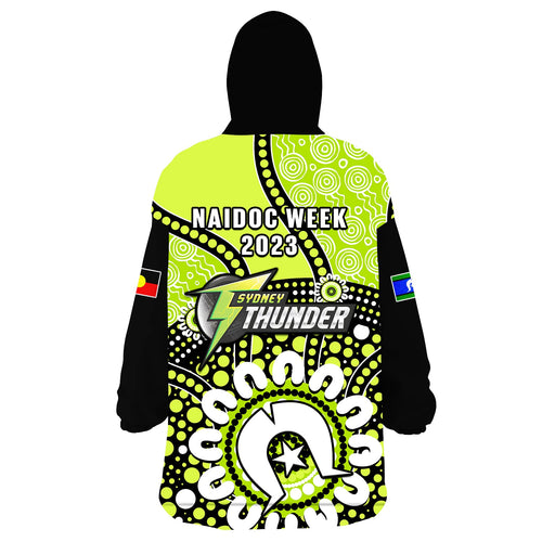 sydney-thunder-naidoc-2023-wearable-blanket-hoodie-indigenous-for-our-elders