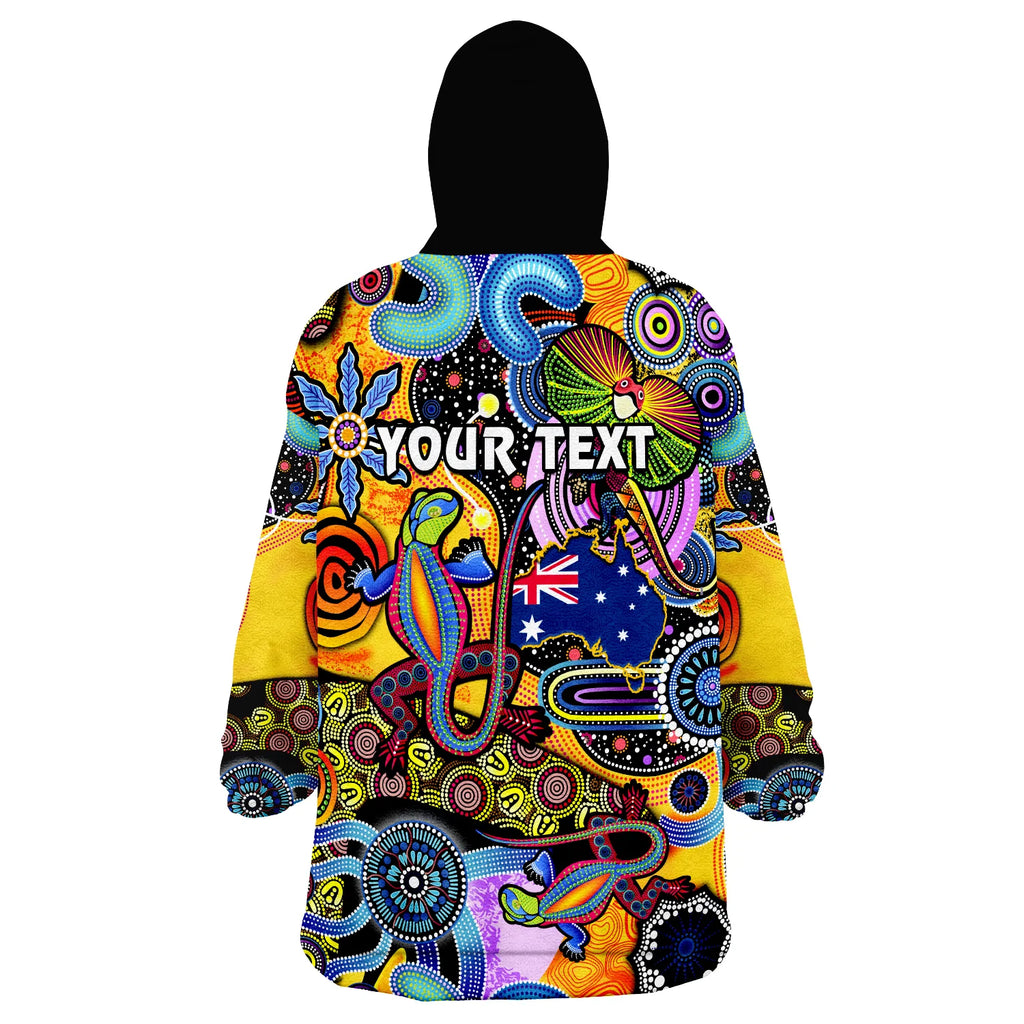 custom-personalised-australia-wearable-blanket-hoodie-indigenous-animal-artsy