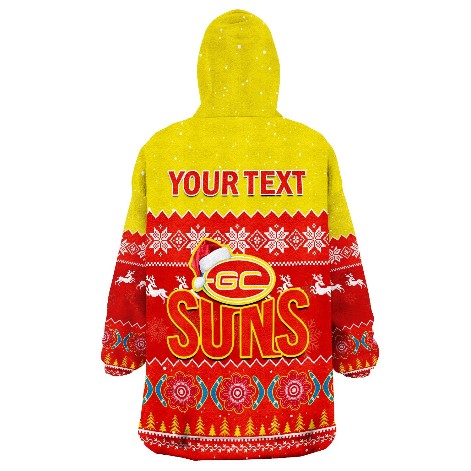 custom-personalised-gold-coast-football-wearable-blanket-hoodie-suns-aboriginal-merry-christmas