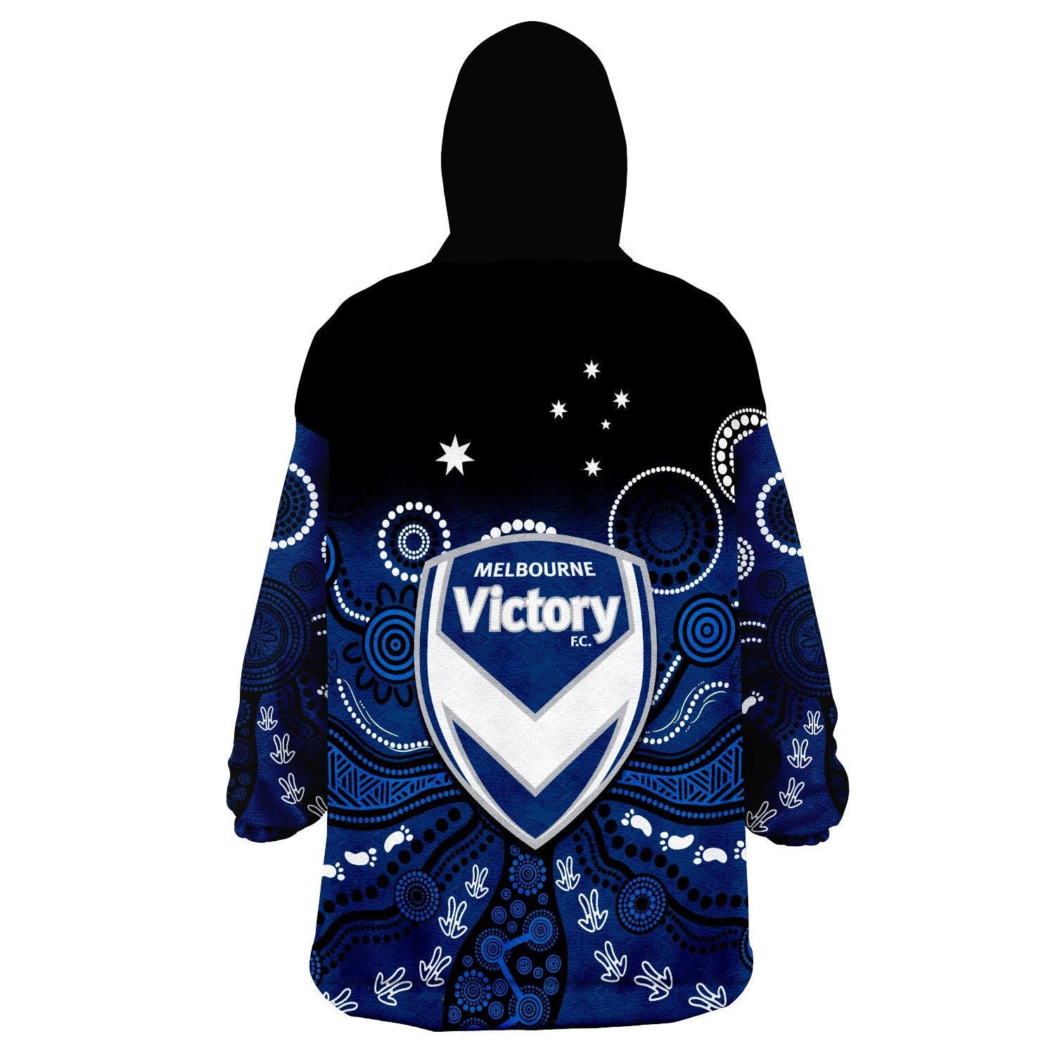 melbourne-victory-football-wearable-blanket-hoodie-aboriginal-art