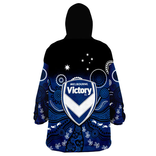 melbourne-victory-football-wearable-blanket-hoodie-aboriginal-art
