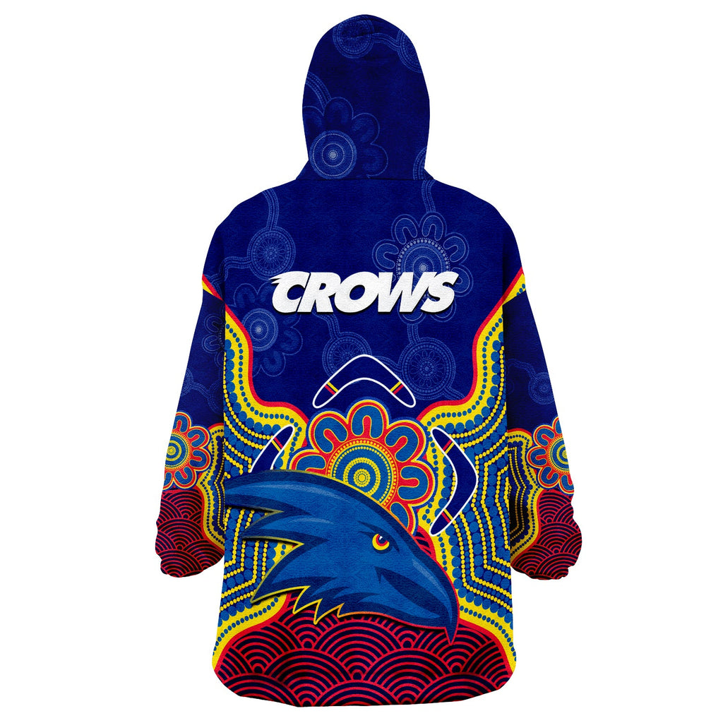 adelaide-football-wearable-blanket-hoodie-crows-aboriginal-art